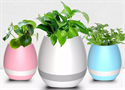 Изображение Firstsing Wireless Bluetooth Touch Flowerpot Mini Subwoofer Speaker Smart Plant Office Mp3 Music Player Pot with LED Multiple Colors