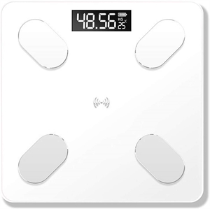 Body Fat Scale Floor Scales Scientific Smart Electronic Led Digital Weight Balance Bluetooth App for Android iOS,AAA-Battery