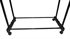 Изображение Стойка вешалка напольная двойная на колесиках SG-0125-CB черная
