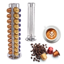 Coffee Capsule Holder,Nespresso Revolving Pod Stand Storage Rack