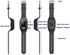  Long Standby Smart Bracelet for Men and Women Waterproof Watch for Elderly SOS Blood Pressure Watch Pedometer GPS Tracker