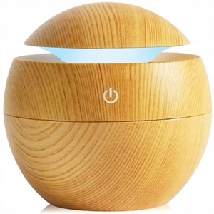 Picture of Color LED Night light Aroma Air Humidifier Essential Oil Diffuser Wood Grain Ultrasonic Cool Mist Maker