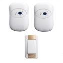 2 Emitters Doorbell Waterproof 280 m Long Range Wireless Doorbell, 36 Tunes