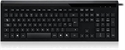 Изображение PERIBOARD-311PLUS UK, Ultrathin Backlit Keyboard - Wired USB with 1 Extra Hub - Silent X Type Chiclet Keys - UK Layout