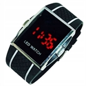 Sport LED Watch Men's Wristwatch black の画像