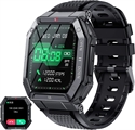 Image de BlueNEXT 1.85 Inch Large HD Fitness Watch Sports Watch Fitness Tracker Stopwatch Military Smart Watch
