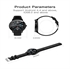 BlueNEXT  Smart Watch Touch Watch Fitness Tracker Fitness Watch Heart Rate Monitor Compatible with iOS, Android Phone and Samsung Phone for Men and Women, Black の画像