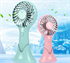 Image de BlueNEXT Portable Handheld Fan, 400mAh Small Personal Fan with Detachable Handle,3-Speed Adjustment with Base,Rechargeable Small Fan for Women, Kids, Office, Travel etc