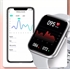 BlueNEXT  HT15 Smart Watch Heart Rate Blood Pressure IP67 Waterproof BT Call Sports Smartwatch for Women Men Fitness Tracker（Silver）