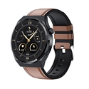 BlueNEXT Smart Watch T88 Heart Rate Blood Oxygen Monitoring Round Encoder Rotate Button Mens' Fit Band Smart Watch(Brown) の画像