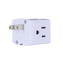Image de BlueNEXT Household Converter Socket,Travel 1 to 3 Plug with Ground Power Conversion Plug 