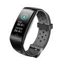 BlueNEXT Touch Screen Smart Watch,0.96 inch IP67 Waterproof Watch,Blood Pressure Custom Dial Heart Rate Message Push Sport Watch(Black)