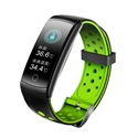 BlueNEXT Touch Screen Smart Watch,0.96 inch IP67 Waterproof Watch,Blood Pressure Custom Dial Heart Rate Message Push Sport Watch(Green)