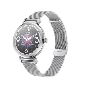 Picture of BlueNEXT Women Smart Watch,1.09 inch IP68 Waterproof Watch,Fitness Round Smart Bracelets(Silver)