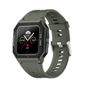 BlueNEXT Full Touch Smart Watch,IP68 Waterproof Heart Rate Monitor Tracker Smartwatch Fitness Sports Watch(Green)