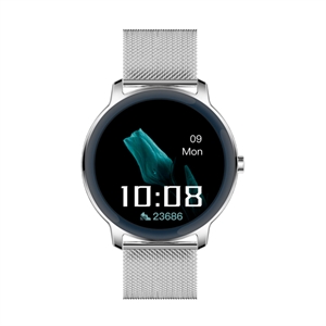 BlueNEXT Men and Women Smart Watch,Elegance and Sophistication Watch,IP68 Waterproof Sleep Monitoring Smart Watch(Silver)
