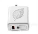 Picture of Chinese Standard Gallium Nitride 65W Flash Charging Mobile Phone Charger Head Three Ports A+C+L Charging Head