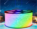 Изображение RGB Smart Light Waterproof Strip Light Tuya Wifi Voice Control Music Sync Color Changing Led Strip Light with Remote Control