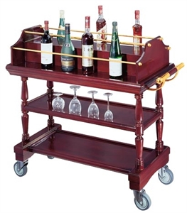 Picture of BX-L143 Wooden liquor service cart