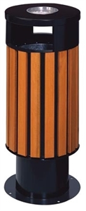 Picture of BX-B219 Wooden rubbish barrel