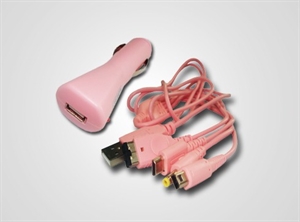 Image de NDSi/USB 5in1 car charger(round headflat head)