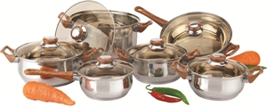 Picture of JP-SS02B 12PCS stainless steel cooking pot