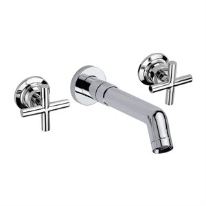 Image de Double handle in-wall washbasin mixer