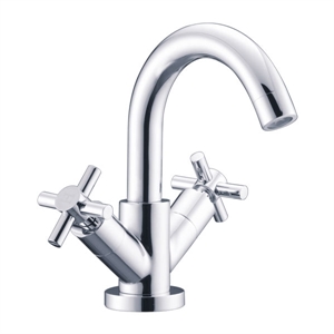 Double handle washbasin mixer