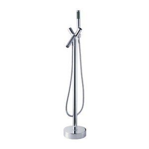 Picture of Floor type double handle bathtub mixer