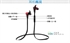 Picture of Universal Wireless Bluetooth 4.0 Neckband Headset Stereo Ad2p in-ear Headphones Headset with Mic for Cellphone Lg iphone samsung htc