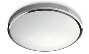 Image de 14W/26W Bathroom Flush Ceiling Light Brushed Chrome IP54