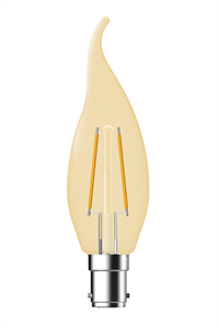 LED Filament Light Bulb Golden Tint Style の画像