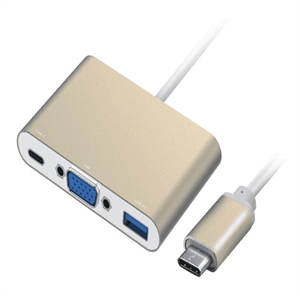 Изображение USB 3.1 Type-C to VGA Monitor USB OTG Charger Adapter for New Macbook