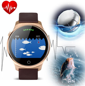 Bluetooth Smart Fish Finder Watch Wireless Sonar Heart Rate Sleep Monitor Fishfinder for Fishing Rod Hooks IOS Android