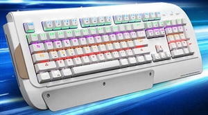 Image de Computer gaming keyboard mechanical Color mixing light emitting external USB wired