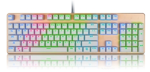 Picture of Mixed light Aluminium panel waterproof mechanical game keyboard