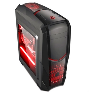 Image de ATX PC Gaming Computer Case LED Fan USB 3.0