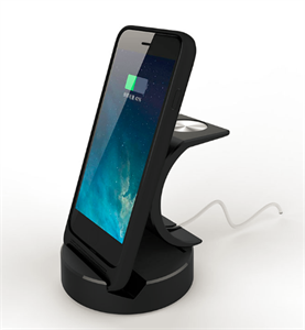 Desktop Charger Stand Docking Station Sync Dock Charge Cradle for Apple Watch iPhone 6 の画像