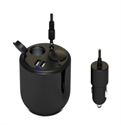 2 Port USB socket dual usb car charger auto cigarette lighter の画像