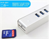 Picture of 3 Port Aluminum USB 3.0 Hub With SD Card Reader