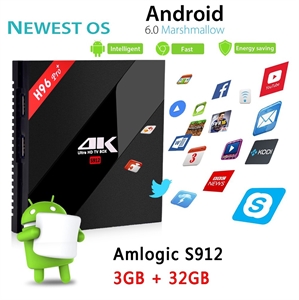 Firstsing H96 Pro plus Amlogic S912 Android 7.1 3GB+32GB WiFi 2.4G 5.8G H.265 BT4.1 Smart TV BOX 