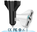5.2A   3 USB Ports Aircraft-Shaped Rapid USB Charger Car Charger With LED Light の画像