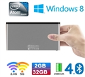 WindowsBox Portable Mini PC 1.8GHz Intel Quad Core 32GB WI-FI Windows 10.1 2GB