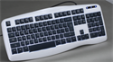 Illuminated Standard  Backlight switch freely between two colors full size  Keyboard