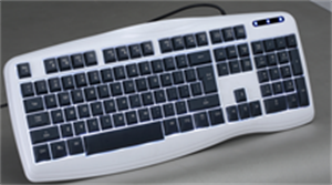 Picture of Illuminated Standard  Backlight switch freely between two colors full size  Keyboard