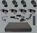4ch cctv DVR kits with sony CCD camera の画像