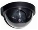 4-1/2" Black CCTV Security Dome Dummy Camera with flashing Red Led light の画像