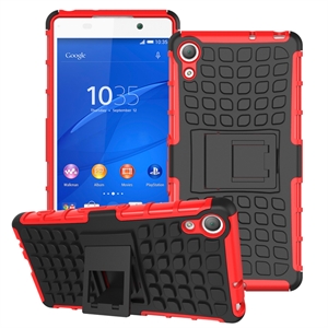 Picture of colorful hybrid kickstand shockproof case for sony xperia z4
