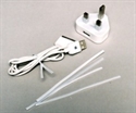 White Wire Twist Ties for mobile phone leads