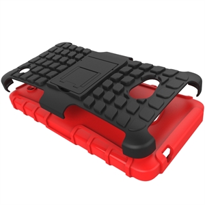 Image de  Shockproof Protective Rugged Hybrid Armor Case with Built-in Kickstand for microsoft lumia 640